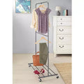 Portant à vêtements convertible gris 1 pièce