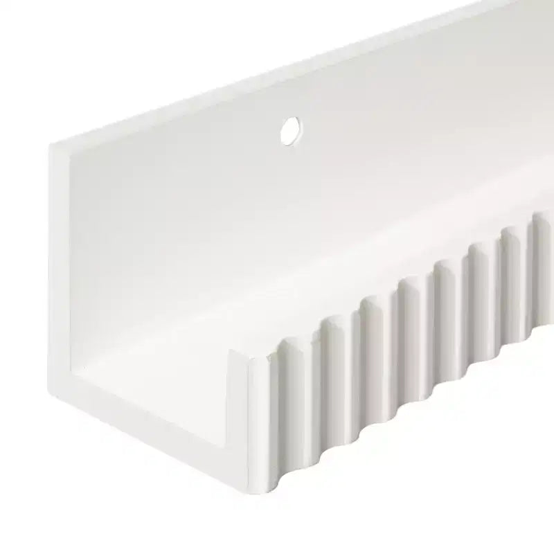 Lot de 2 étagères à rebord Furrow blanches