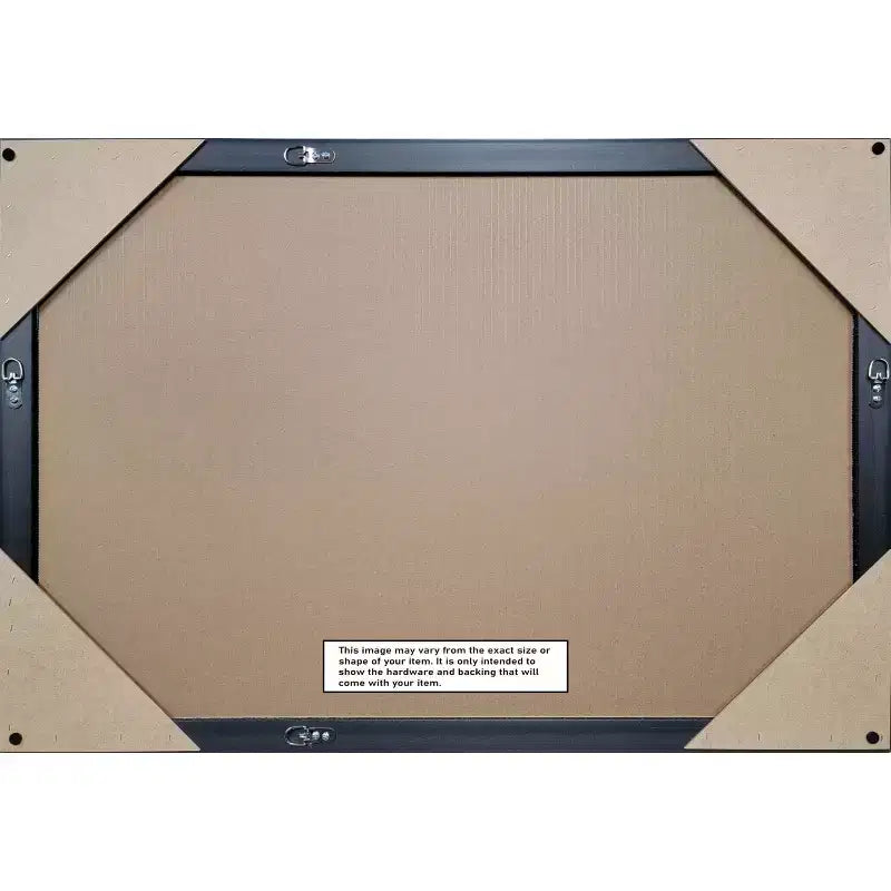Miroir mural de salle de bain Morgan en bois, 40"x29", sans biseau, blanc/bleu, quincaillerie de montage incluse, cadre en bois
