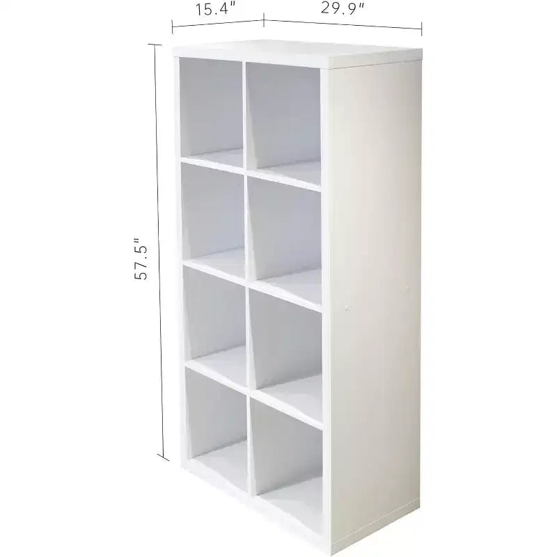 Meuble de rangement 8 cases avec étagères ouvertes à l'arrière, bibliothèque de rangement 2 x 5 cubes pour la décoration intérieure