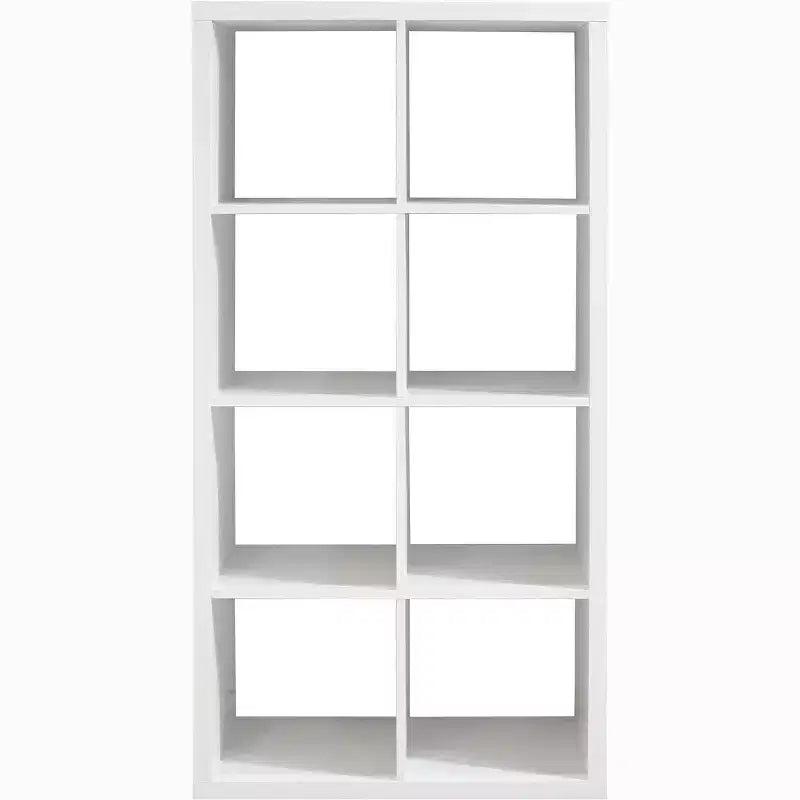 Meuble de rangement 8 cases avec étagères ouvertes à l'arrière, bibliothèque de rangement 2 x 5 cubes pour la décoration intérieure