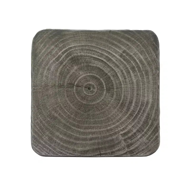 Table d'appoint rétro, texture bois, table d'appoint torsadée pour l'intérieur/extérieur