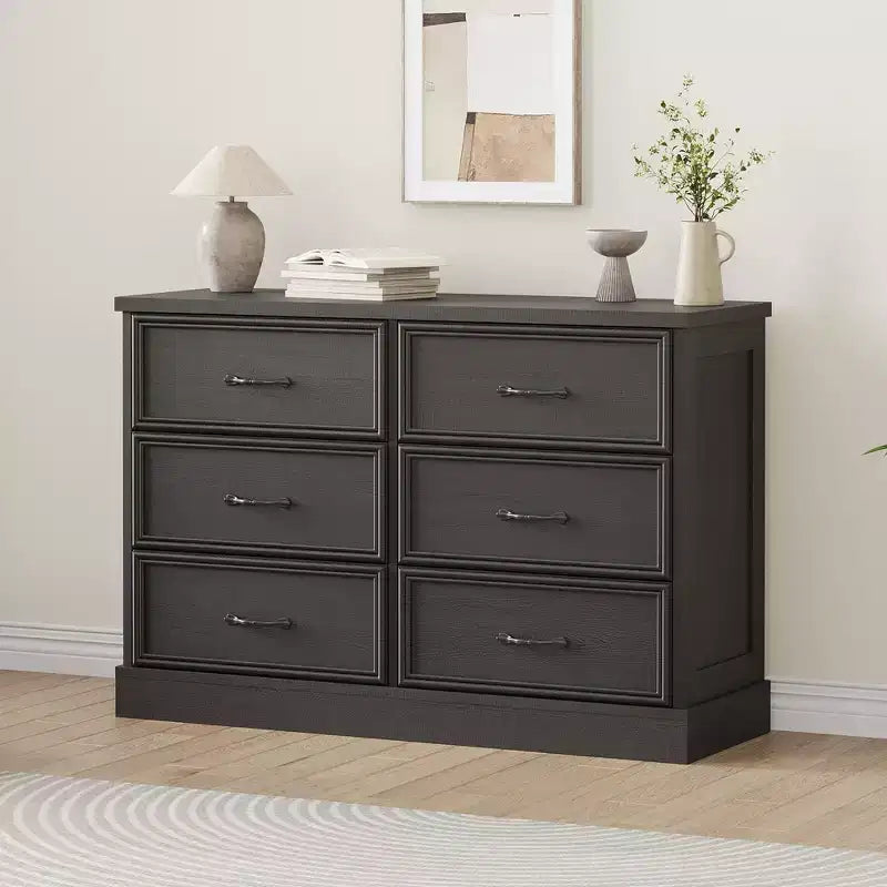 Table de Chevet Moderne avec Tiroir, Armoire de Rangement Parfaite pour la Chambre à Coucher, Organiseur à Tiroirs, Bois Robuste, Design Compact, Finition Noir Grain de Bois