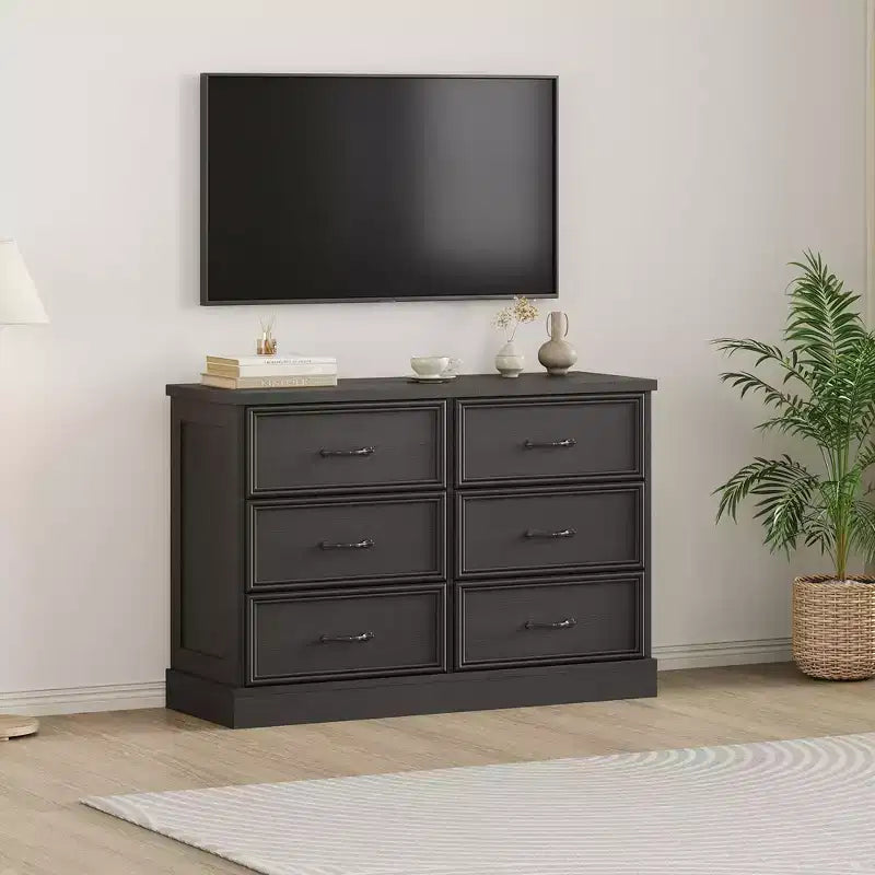 Table de Chevet Moderne avec Tiroir, Armoire de Rangement Parfaite pour la Chambre à Coucher, Organiseur à Tiroirs, Bois Robuste, Design Compact, Finition Noir Grain de Bois