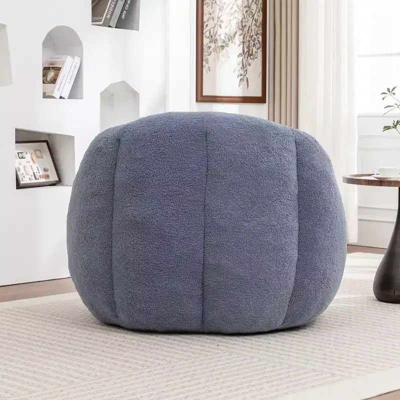 Fauteuil poire en tissu peluche doux, fauteuil de sol en mousse à mémoire de forme pour un confort moelleux, fauteuil de salon moderne pour le jeu, pour le salon