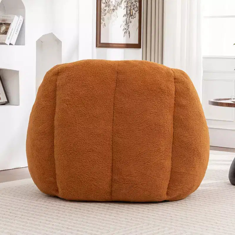 Fauteuil poire en tissu peluche doux, fauteuil de sol en mousse à mémoire de forme pour un confort moelleux, fauteuil de salon moderne pour le jeu, pour le salon