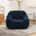 Fauteuil poire en tissu peluche doux, fauteuil de sol en mousse à mémoire de forme pour un confort moelleux, fauteuil de salon moderne pour le jeu, pour le salon
