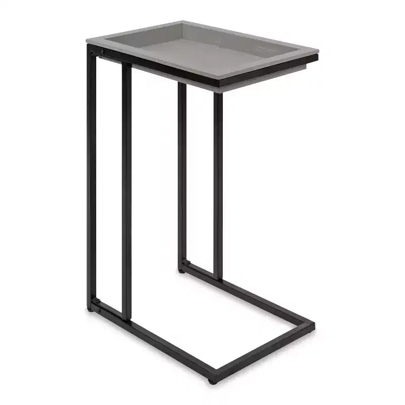 Table d'appoint en C Lockridge en bois et métal