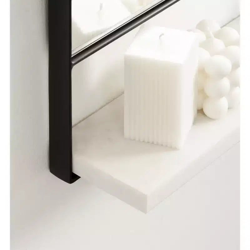 Miroir mural en arc Chadwin 20x34 avec étagère