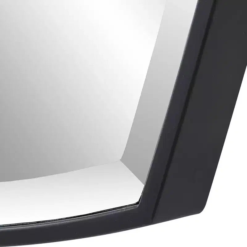 Miroir Mural Shield Satin Noir 25 1/4 x 36