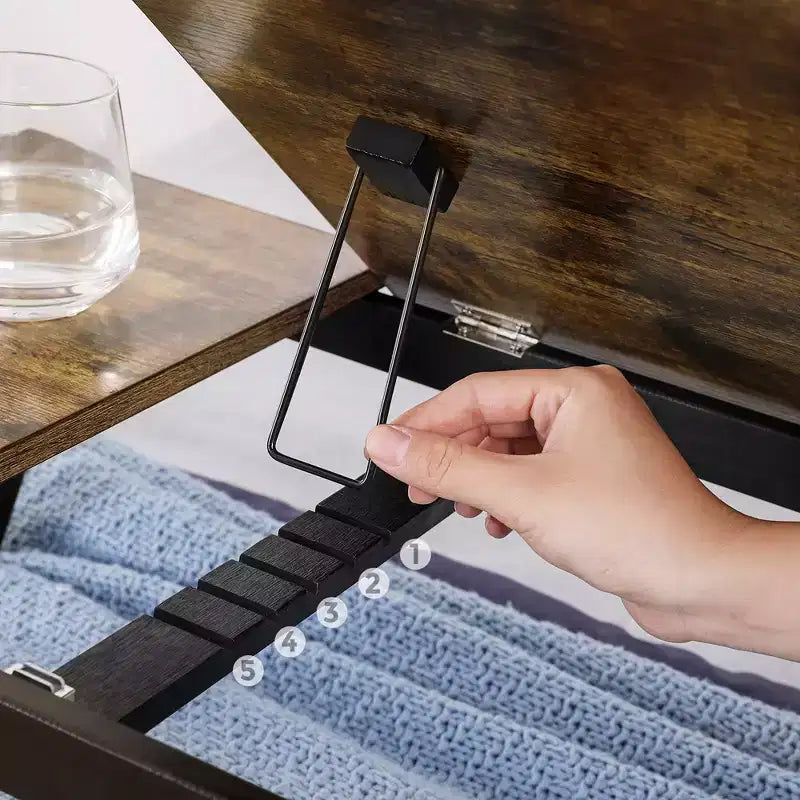 Plateau de lit pour ordinateur portable et petit-déjeuner avec dessus inclinable réglable