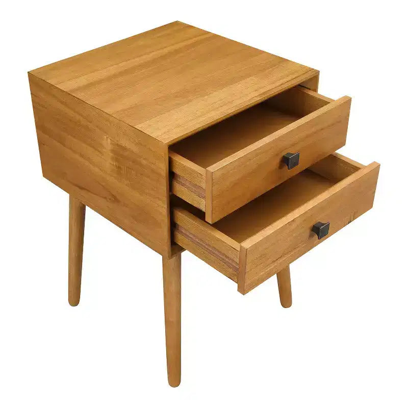 Table de chevet à 2 tiroirs Norvy