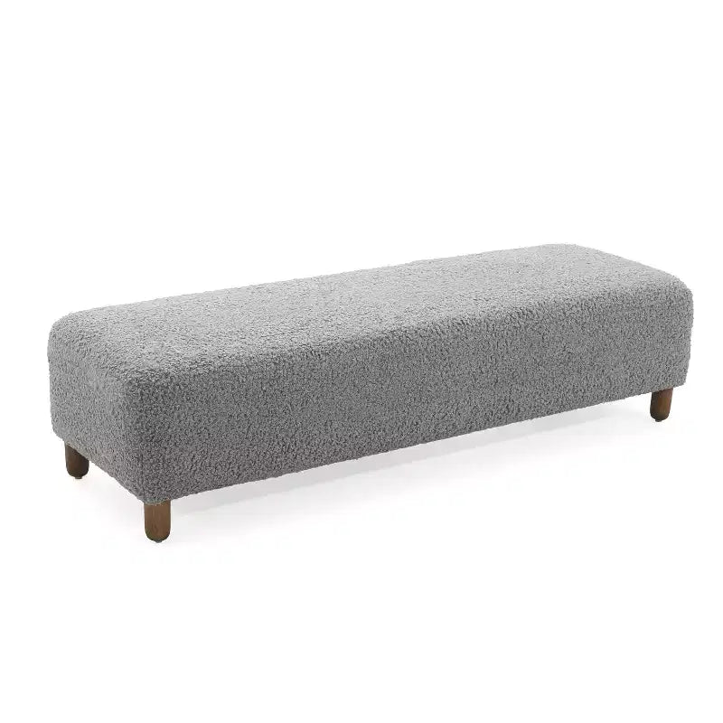 Ottoman en bois rembourré