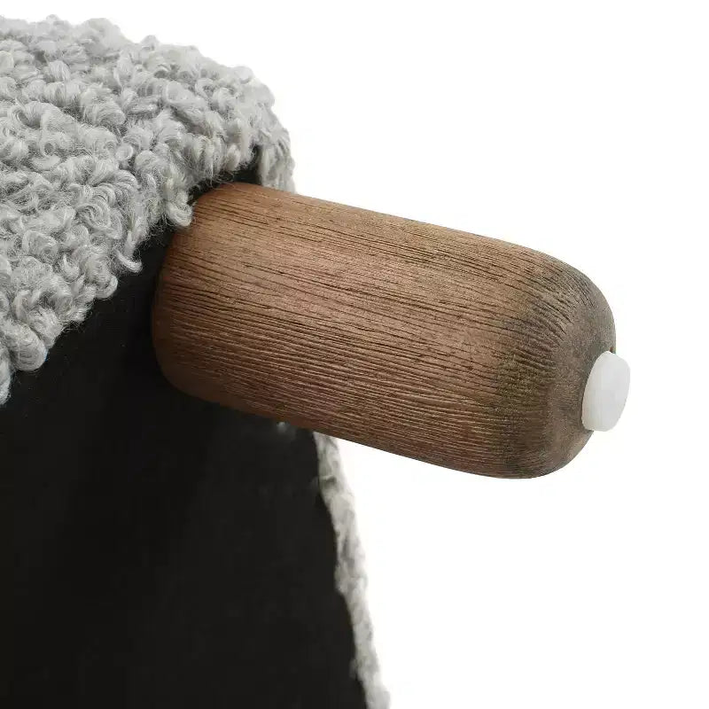 Ottoman en bois rembourré
