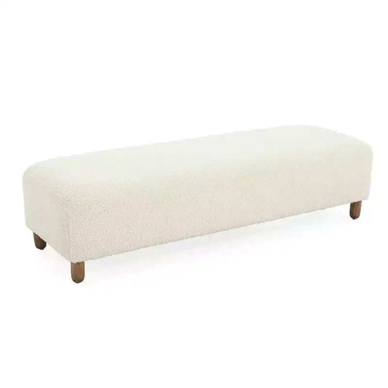 Ottoman en bois rembourré