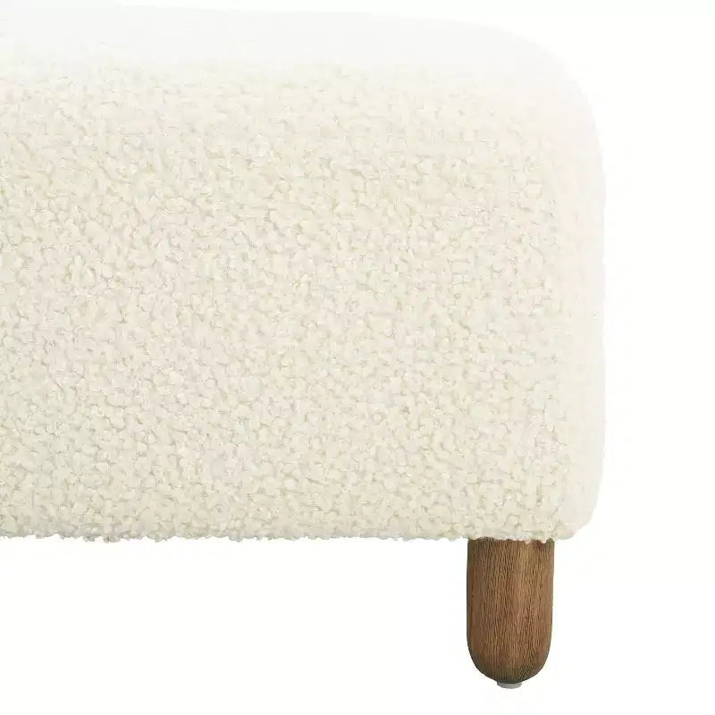Ottoman en bois rembourré