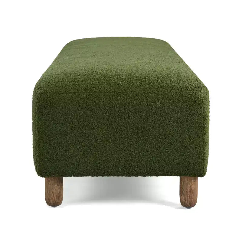Ottoman en bois rembourré