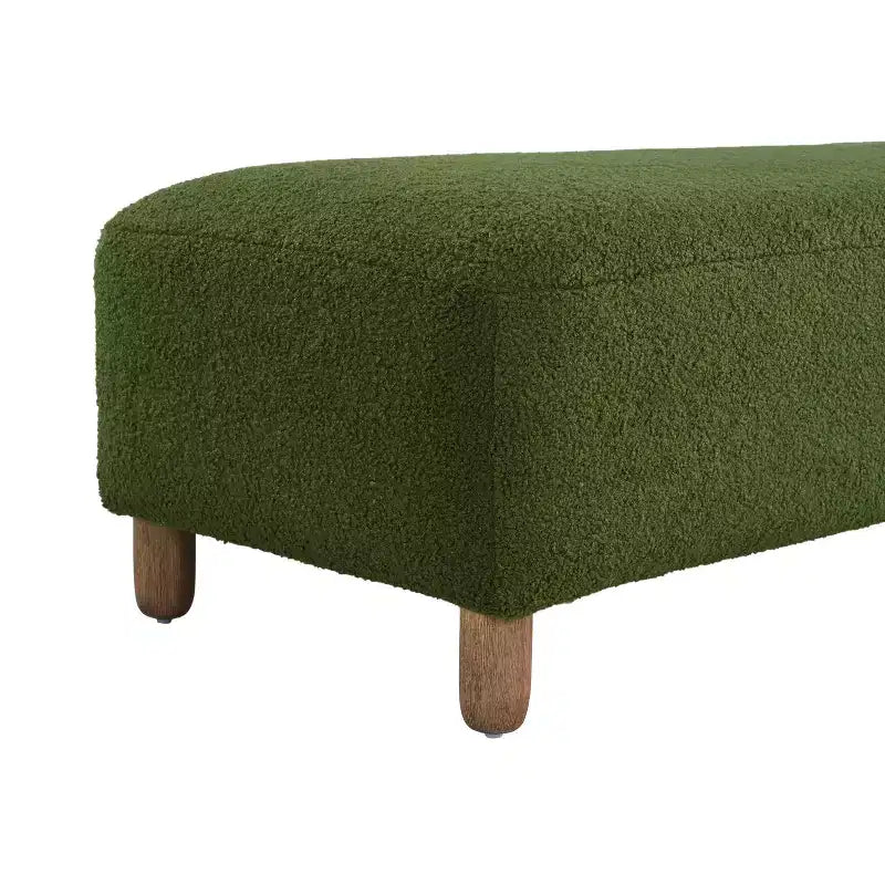 Ottoman en bois rembourré