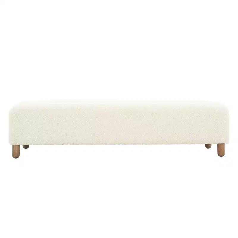 Ottoman en bois rembourré
