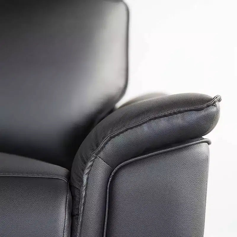 Fauteuil en similicuir avec mécanisme inclinable manuel à levier latéral